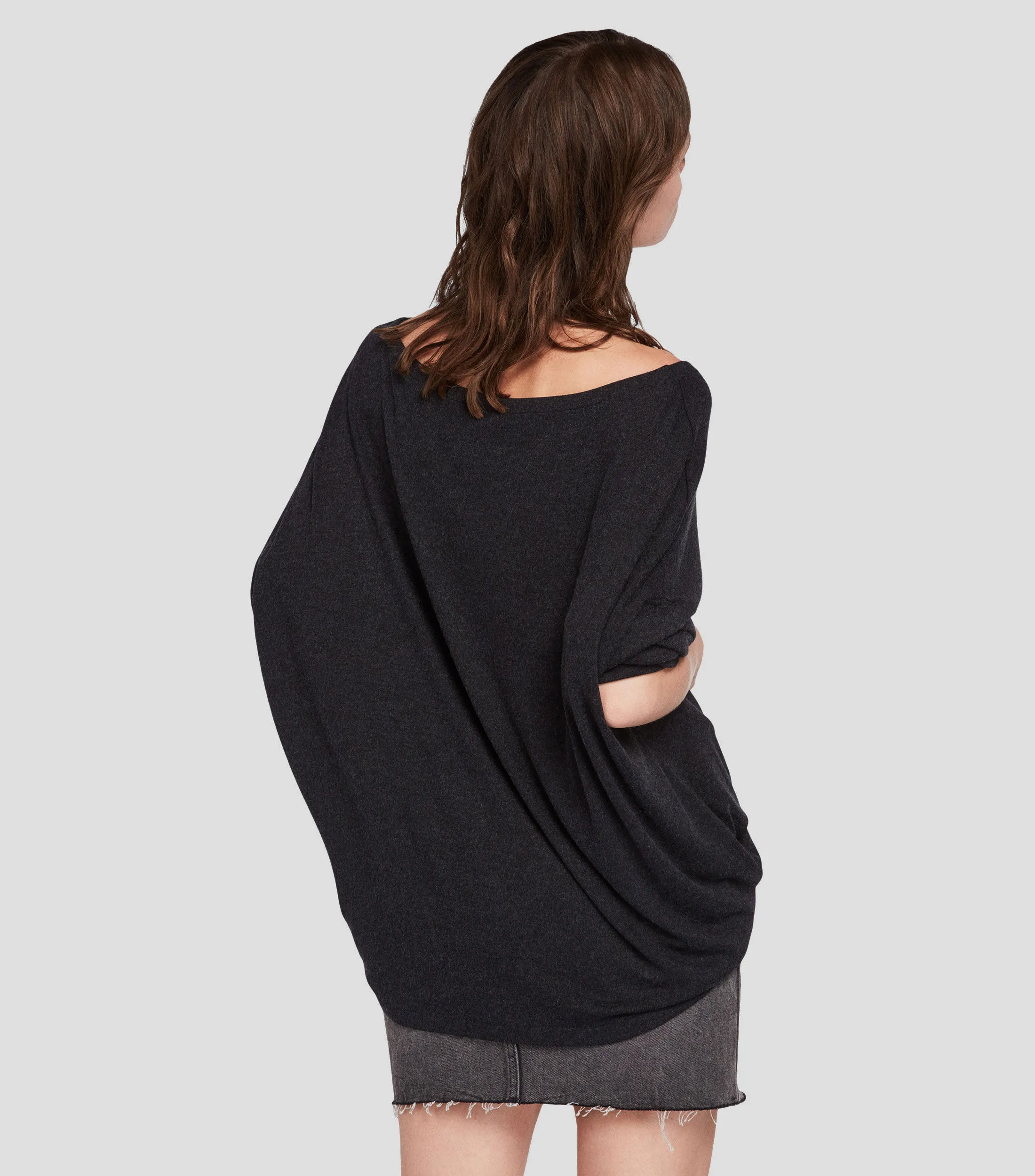 AllSaints Playera cuello ojal manga larga Rita Mujer