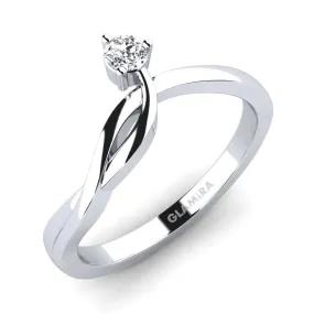 Anillo de compromiso Anissa 0.1 crt