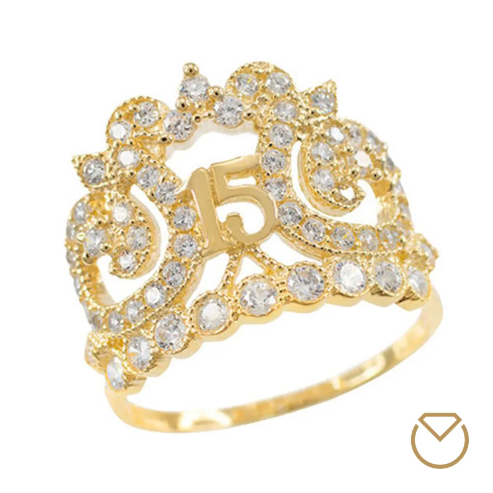 Anillo Quince Años Oro / REF. 021QOA