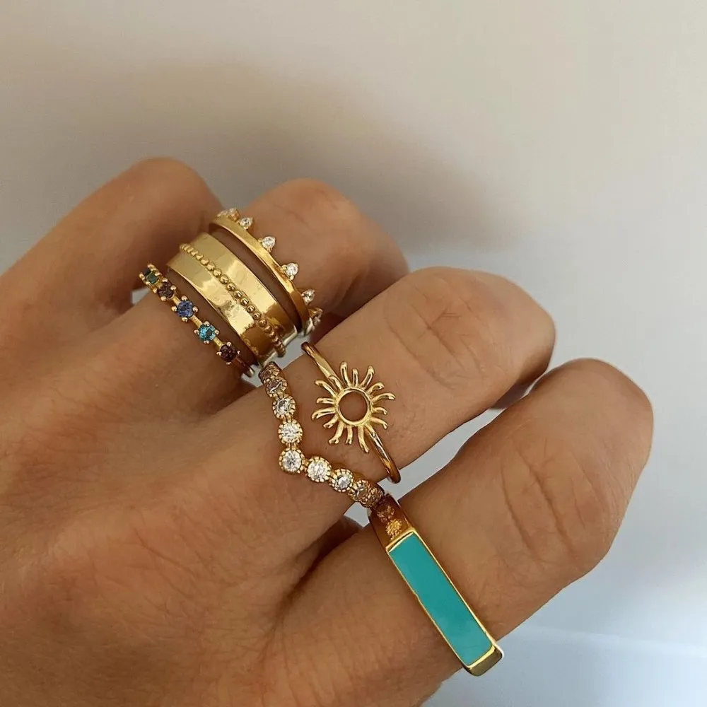 Anillo Sol Inca Oro