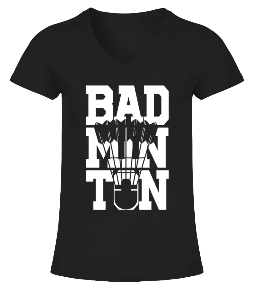 Badminton Shirt  I Love Badminton Player Gift Tshirt Camiseta cuello pico Mujer