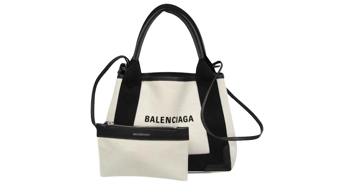 Balenciaga Navy Cabas Negro 
