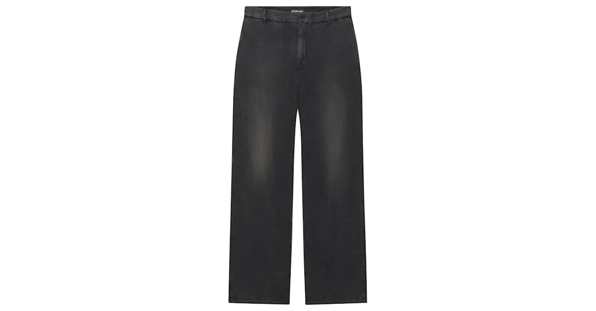 BALENCIAGA  PANTALóN SLIM WORNOUT DE PUNTO VINTAGE NEGRO 