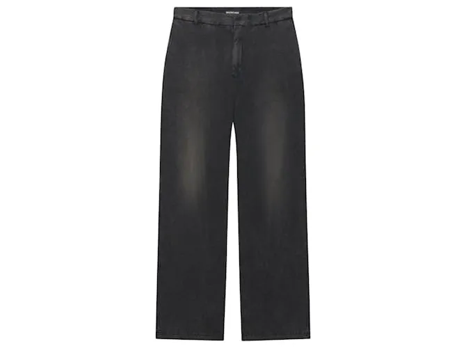 BALENCIAGA  PANTALóN SLIM WORNOUT DE PUNTO VINTAGE NEGRO 