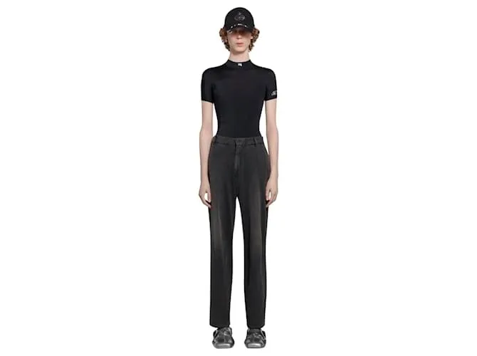 BALENCIAGA  PANTALóN SLIM WORNOUT DE PUNTO VINTAGE NEGRO 