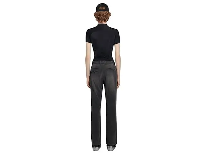 BALENCIAGA  PANTALóN SLIM WORNOUT DE PUNTO VINTAGE NEGRO 