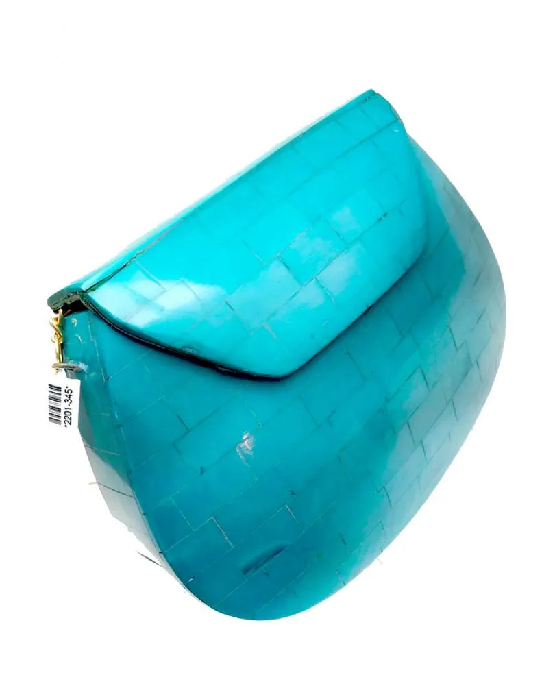 BOLSOS DE FIESTA AZULES CLUTCH ORIGINAL CON MOSAICO