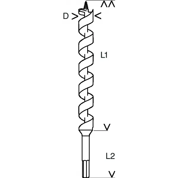 BOSCH  2608597622  BROCA UNIVERSAL, 6X170X235MM