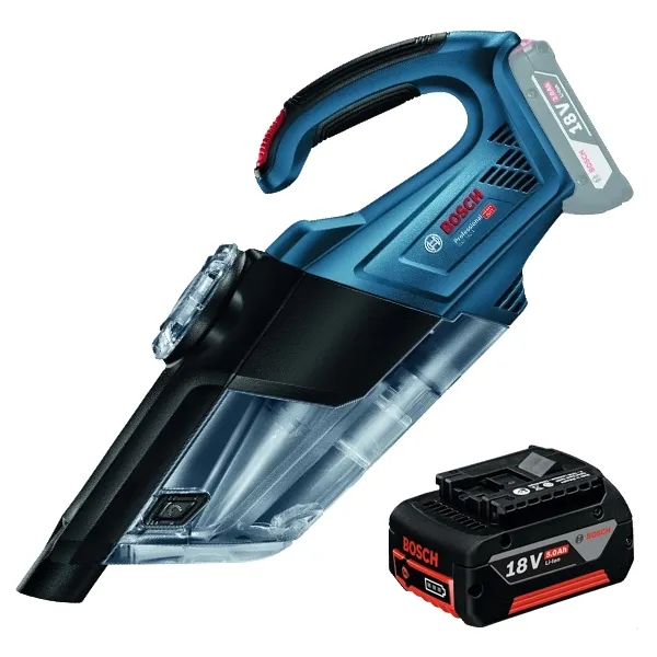 BOSCH  GBA 18 V  BATERíA, LIION, 18 V, 5 AH, INDICADOR DE NIVEL DE CARGA + BOSCH  GAS 18V1  ASPIRADORA SIN BATERíAS Y CARG
