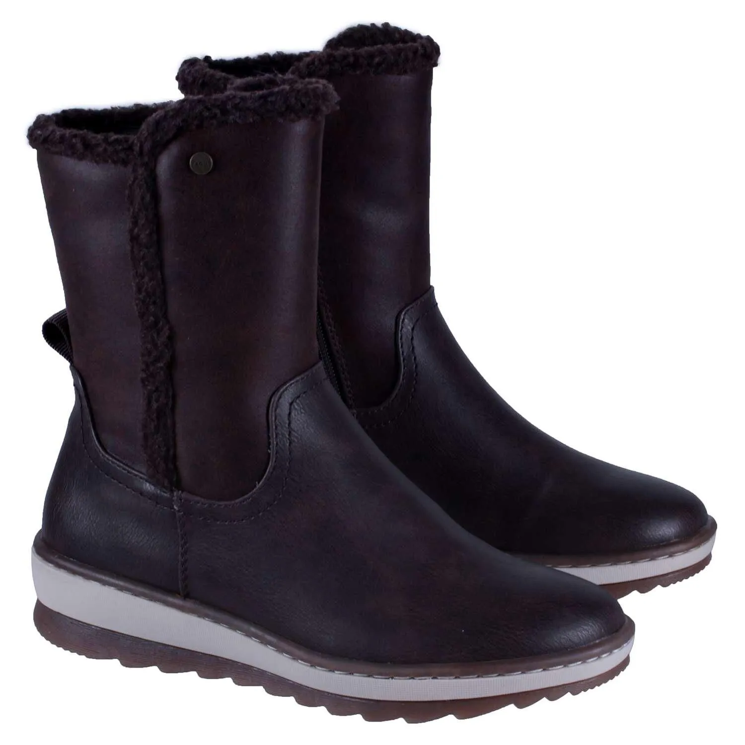 Bota Plana Microfibra 4fb13122