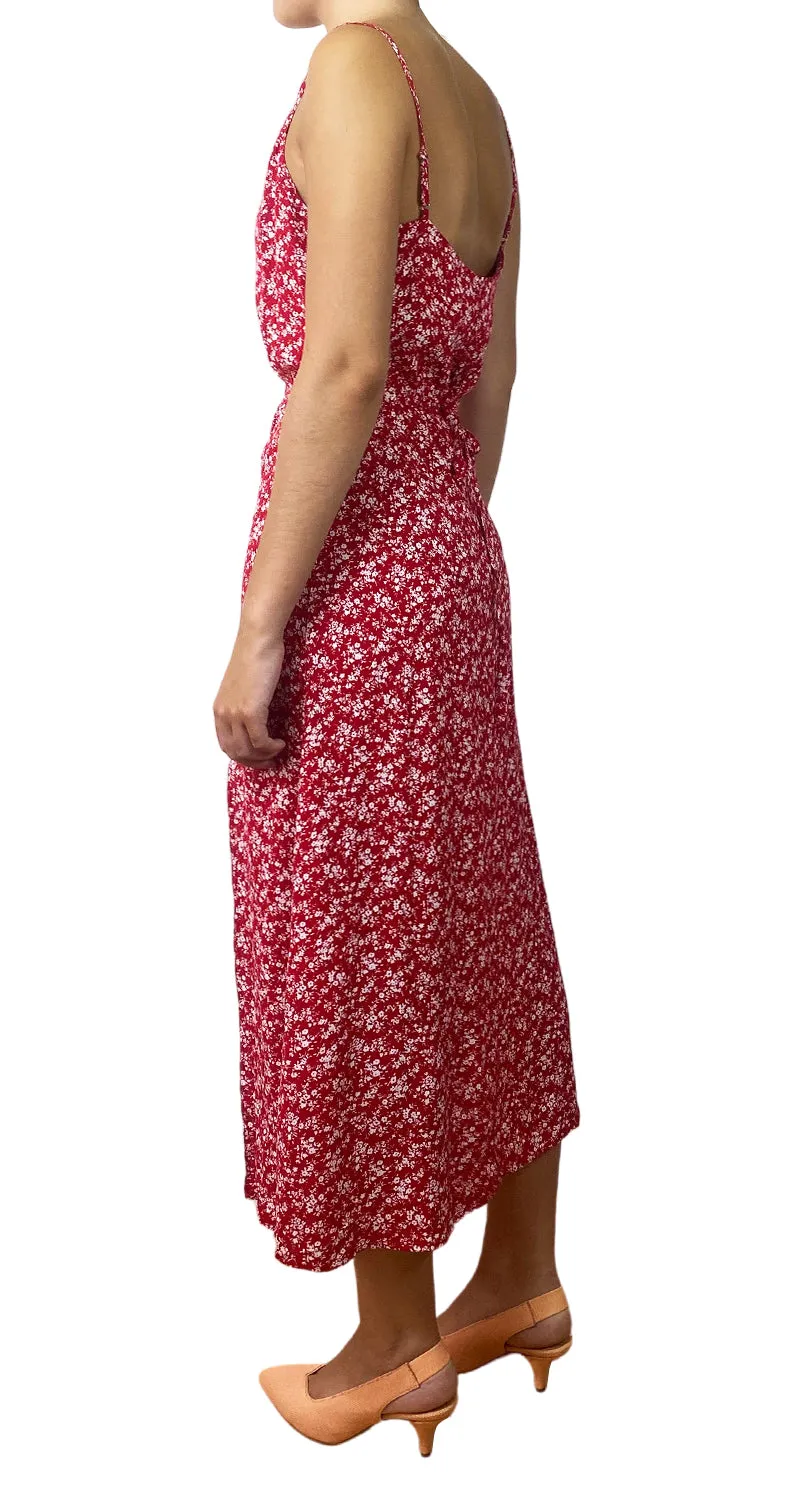 BROWNIE Vestido Rojo Flores