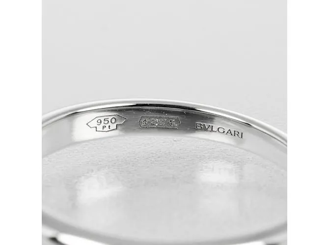 Bulgari Anillo de banda de diamante de platino Bvlgari Roma Amor 