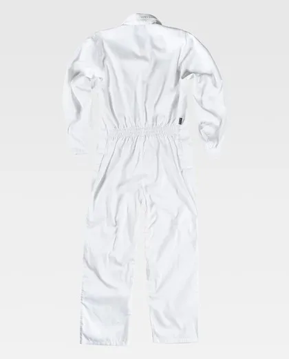 Buzo con cierre de velcro, bolso de pecho interior Blanco