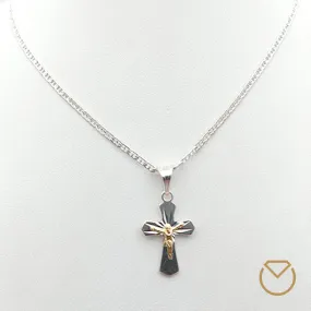 Cadena Plata y Dije Oro Plata