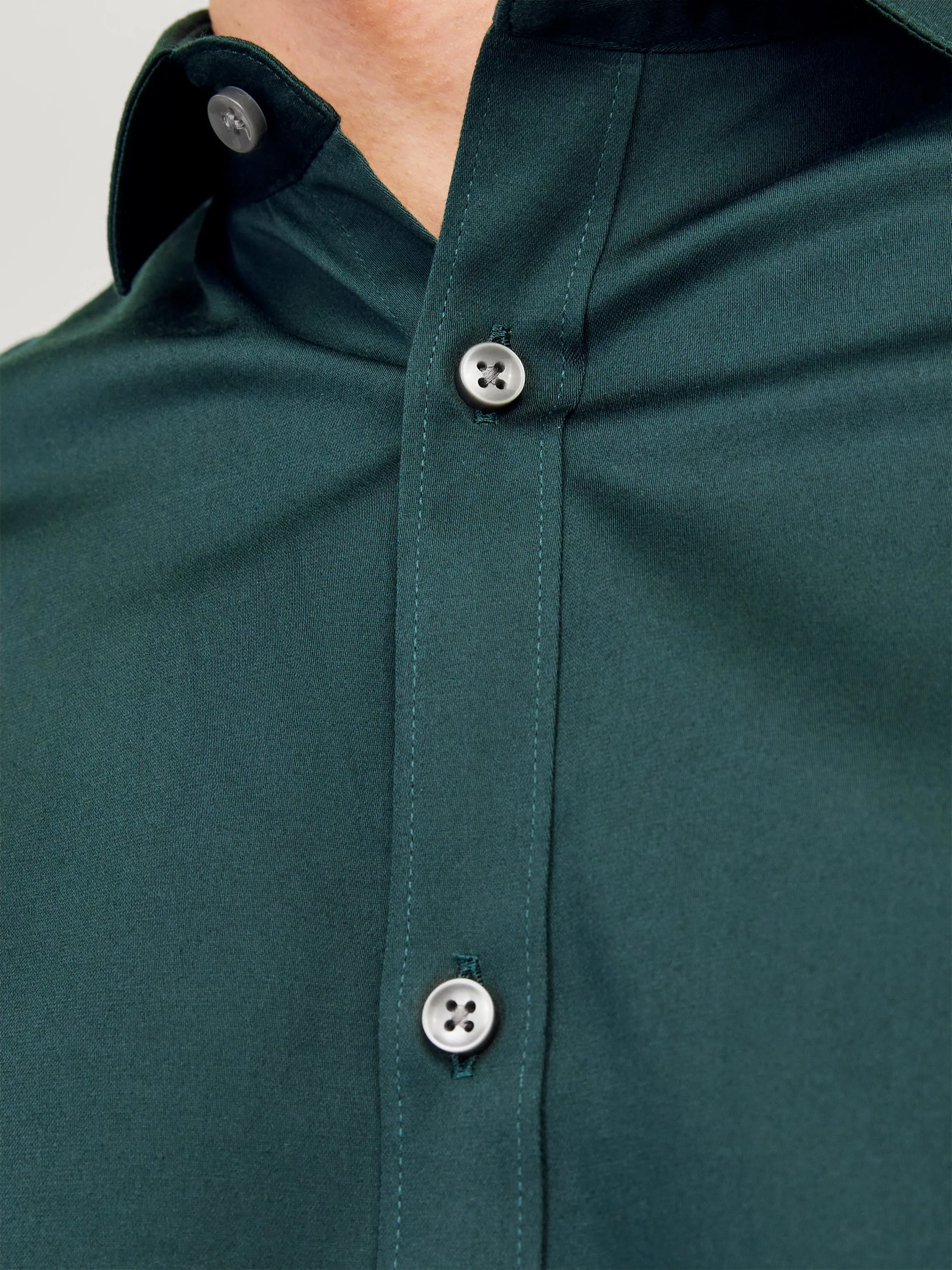 Camisa Corte super slim | Verde oscuro | Jack & Jones®