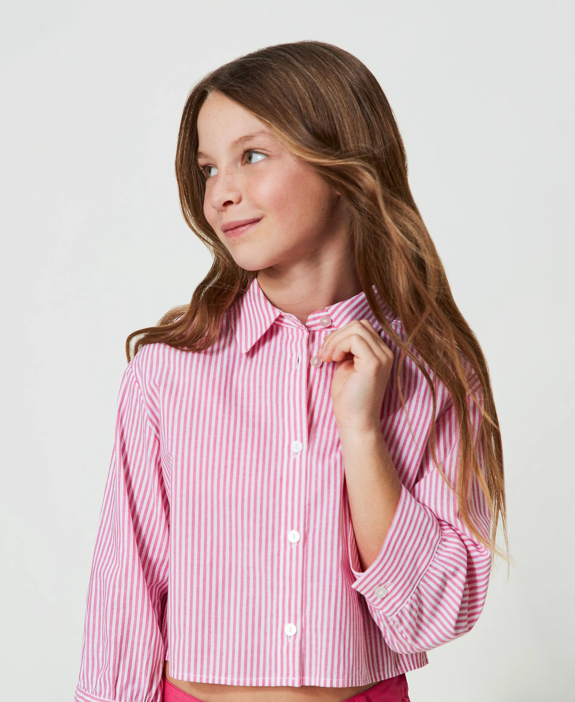 Camisa de popelina de rayas