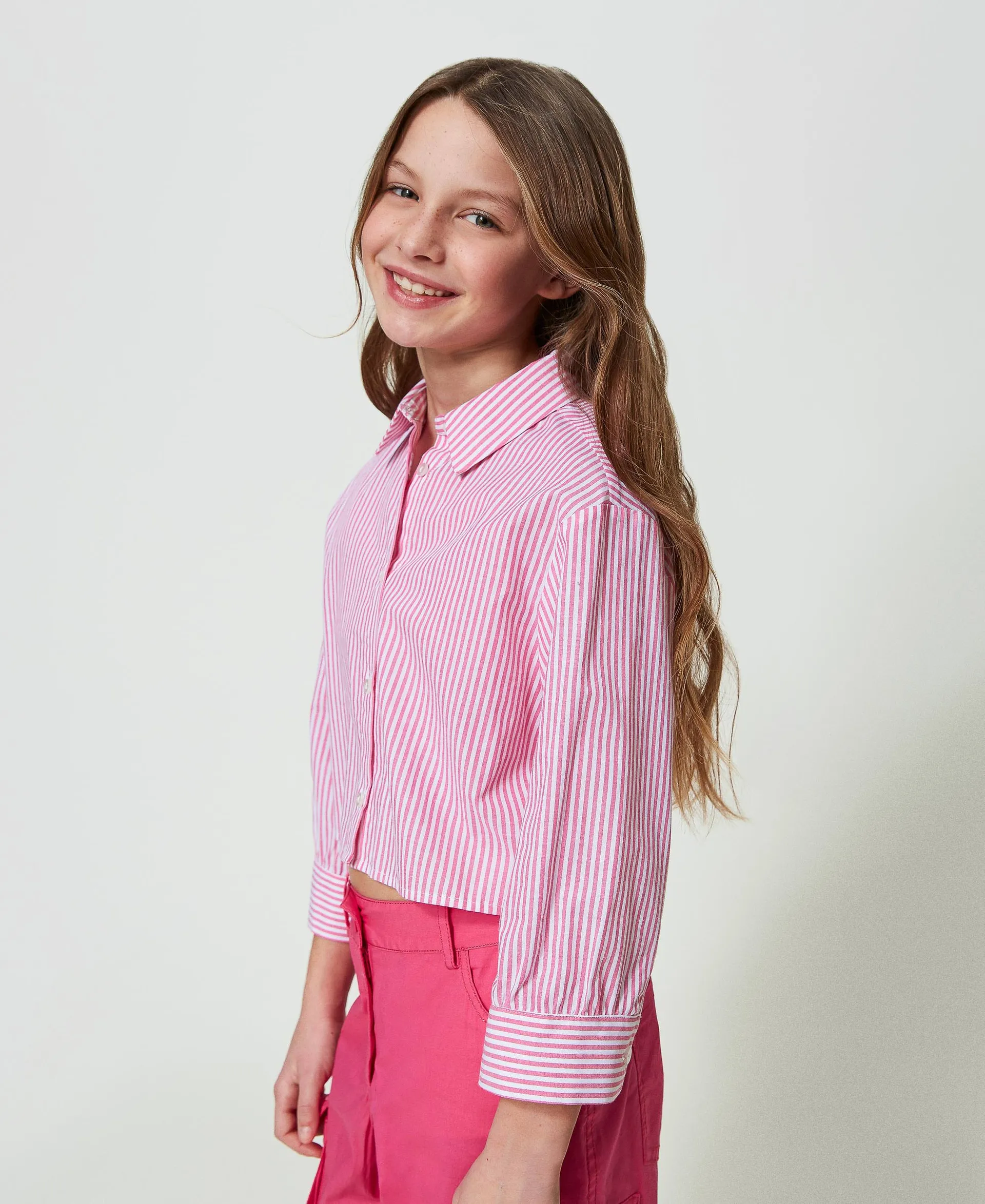 Camisa de popelina de rayas