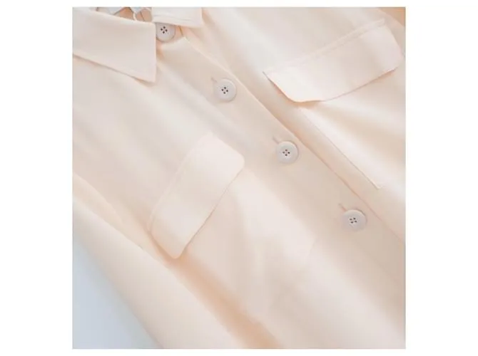Camisa de seda Joie Eastona en color frappe. Melocotón 