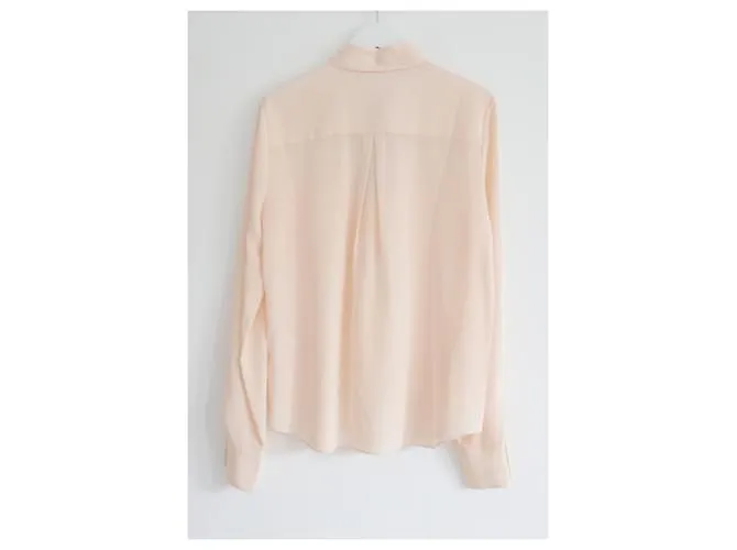 Camisa de seda Joie Eastona en color frappe. Melocotón 