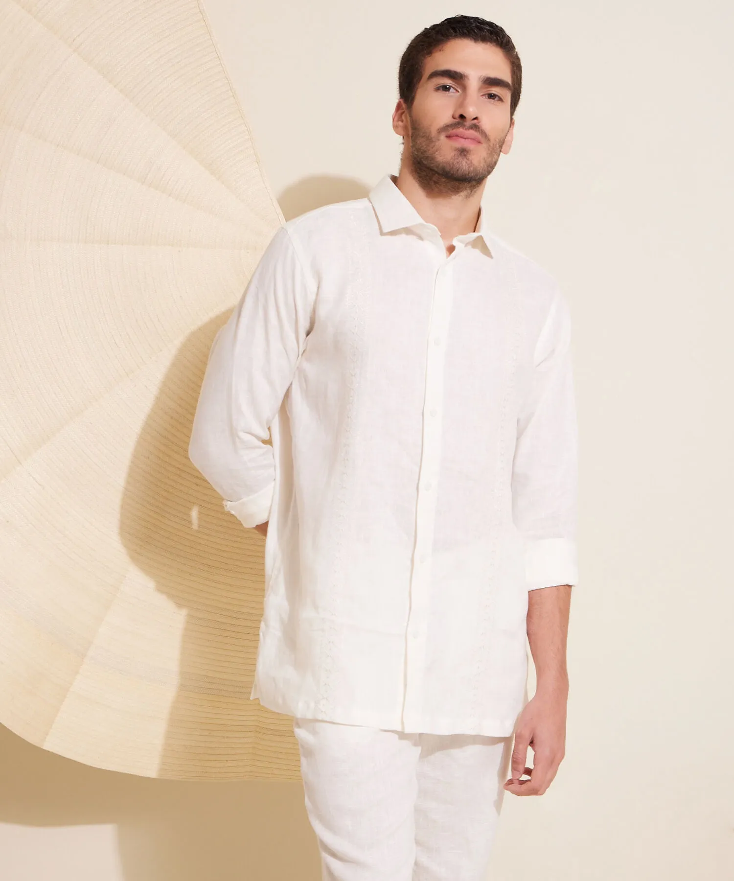 CAMISA GUAYABERA EN LINO