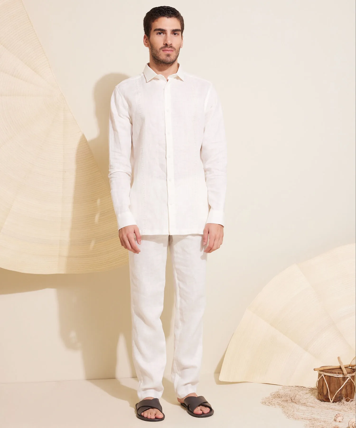 CAMISA GUAYABERA EN LINO