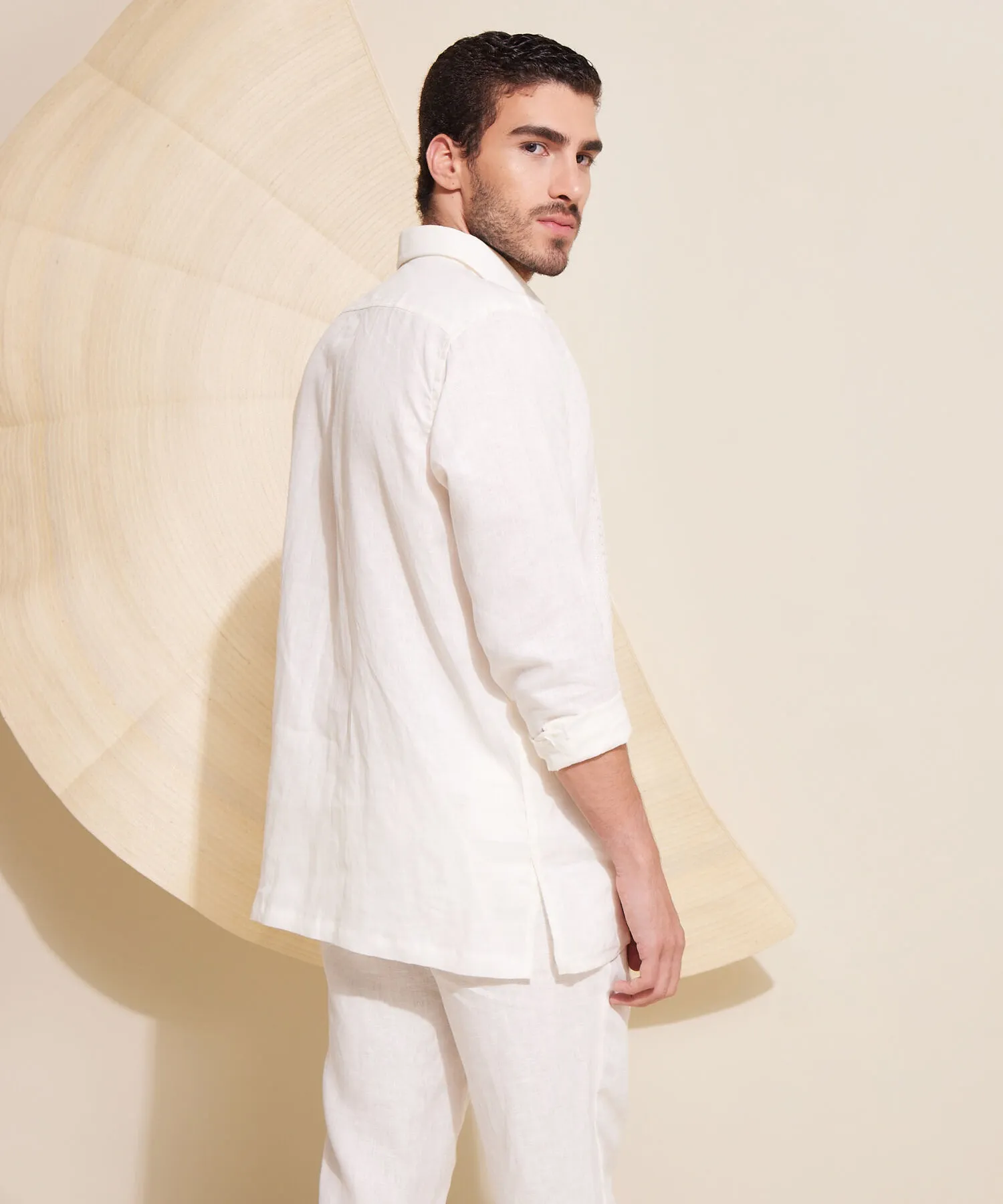 CAMISA GUAYABERA EN LINO