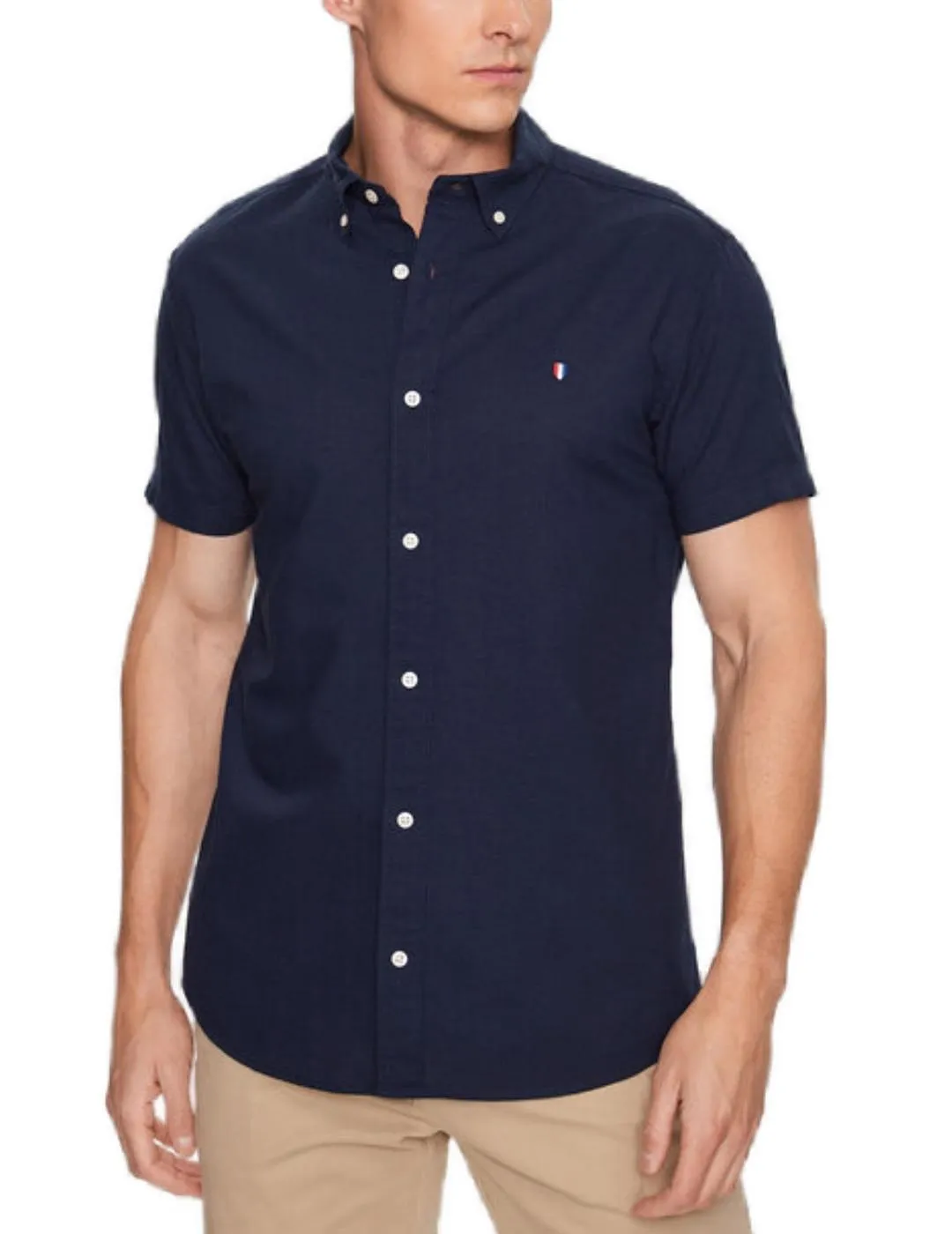 Camisa Jack&Jones Summer marino manga corta para hombre