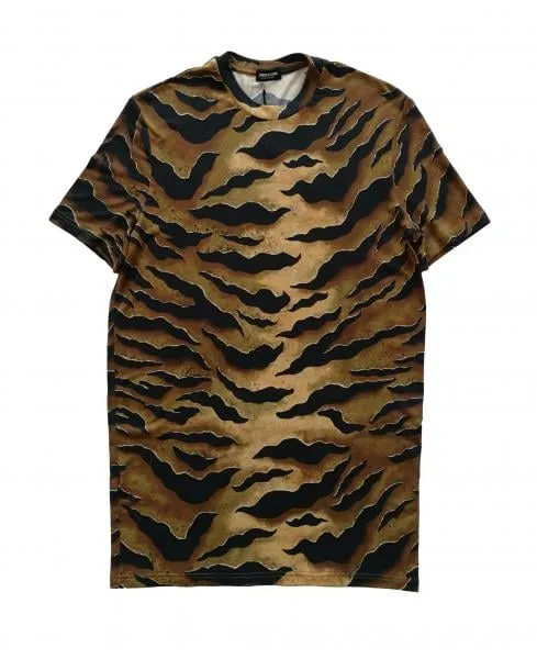 Camiseta de manga corta para hombre DSQUARED D9M203070.21814 brindle
