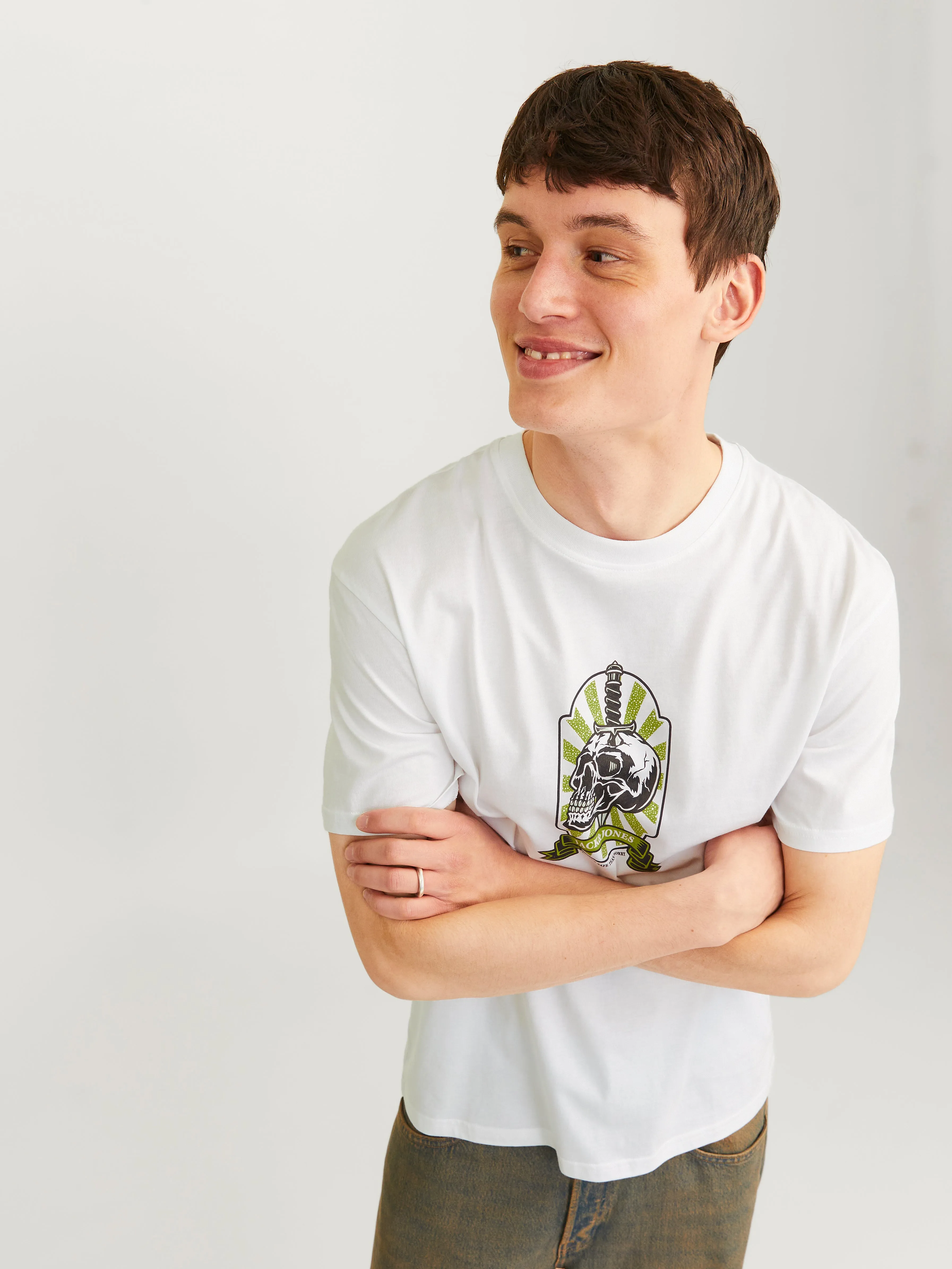 Camiseta Estampado Cuello redondo | Blanco | Jack & Jones®