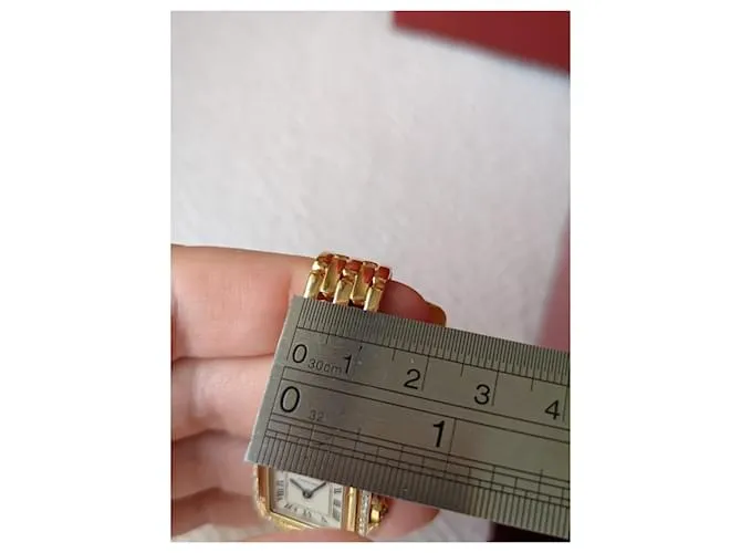 Cartier pantera diamante 18RELOJ K ORO AMARILLO Gold hardware 
