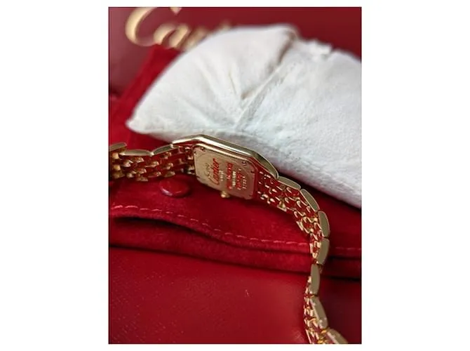 Cartier pantera diamante 18RELOJ K ORO AMARILLO Gold hardware 