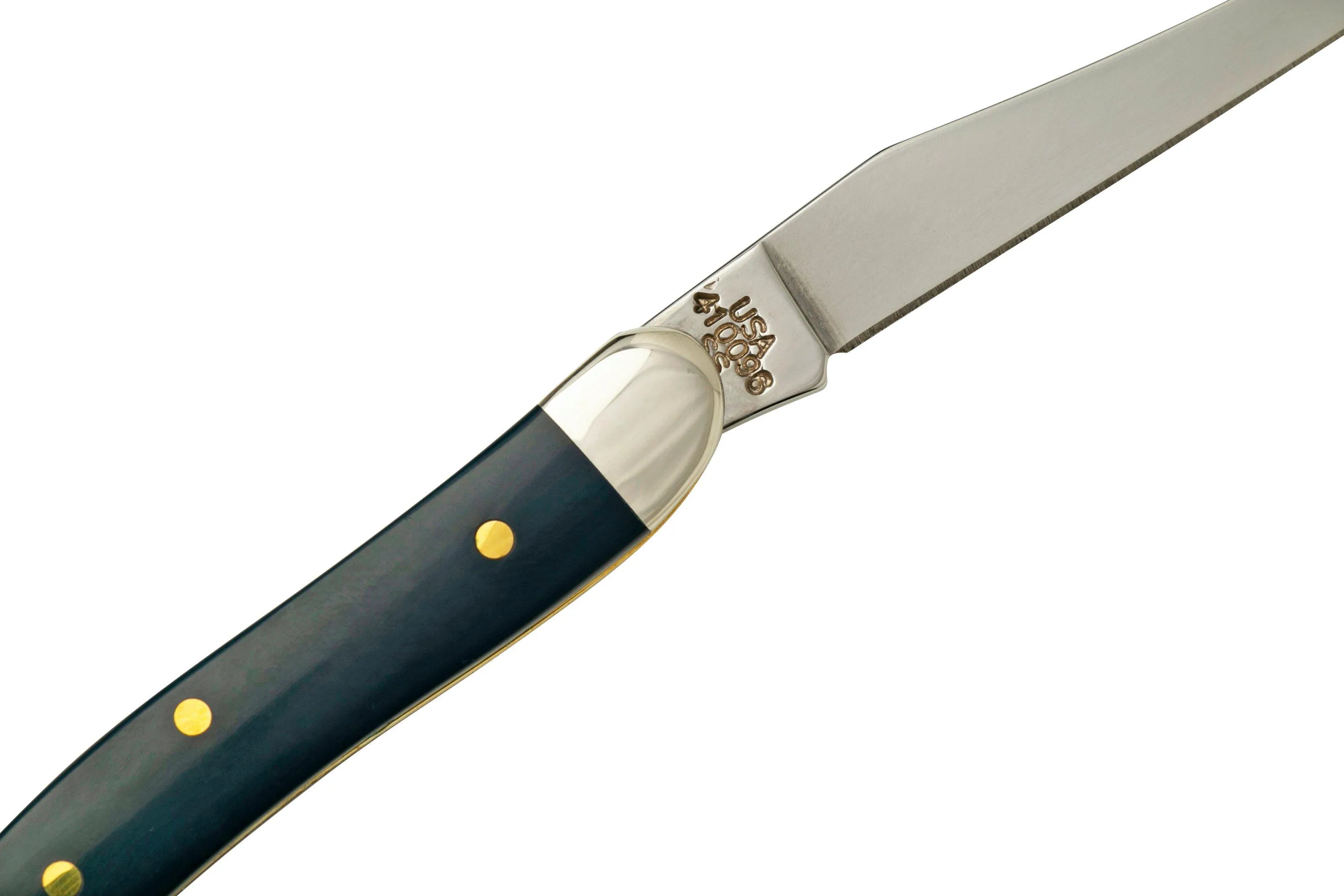 Case Small Texas Toothpick Navy Blue Synthetic, 23617, 4254 SS navaja