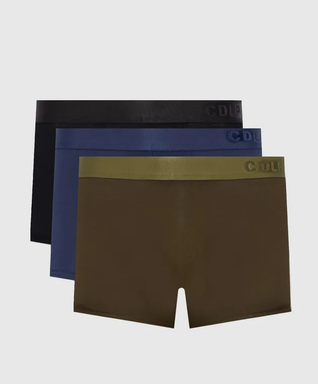 CDLP A set of boxer briefs with a logo pattern