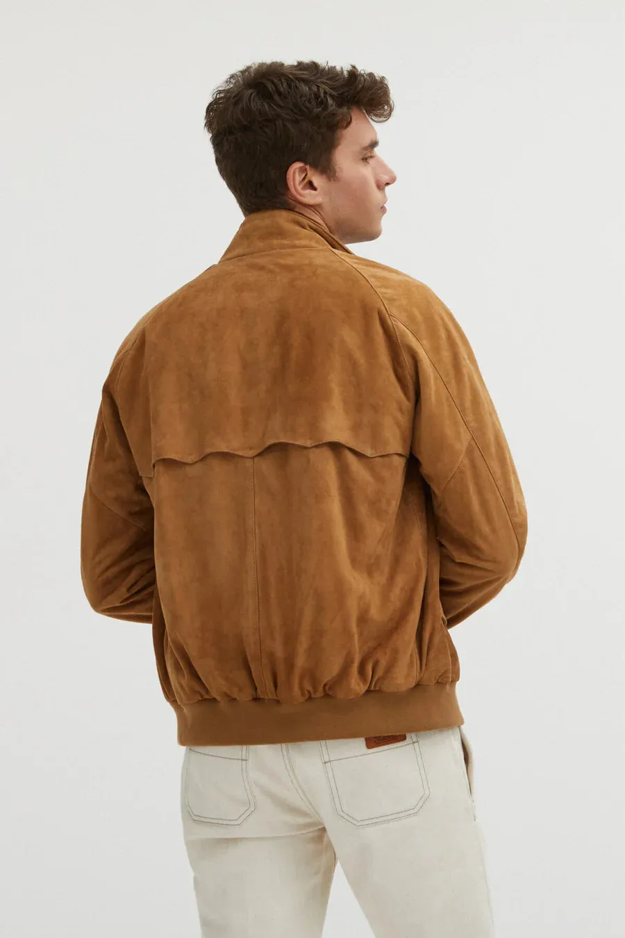 CHAQUETA HARRINGTON G9 SUEDE TOBACCO