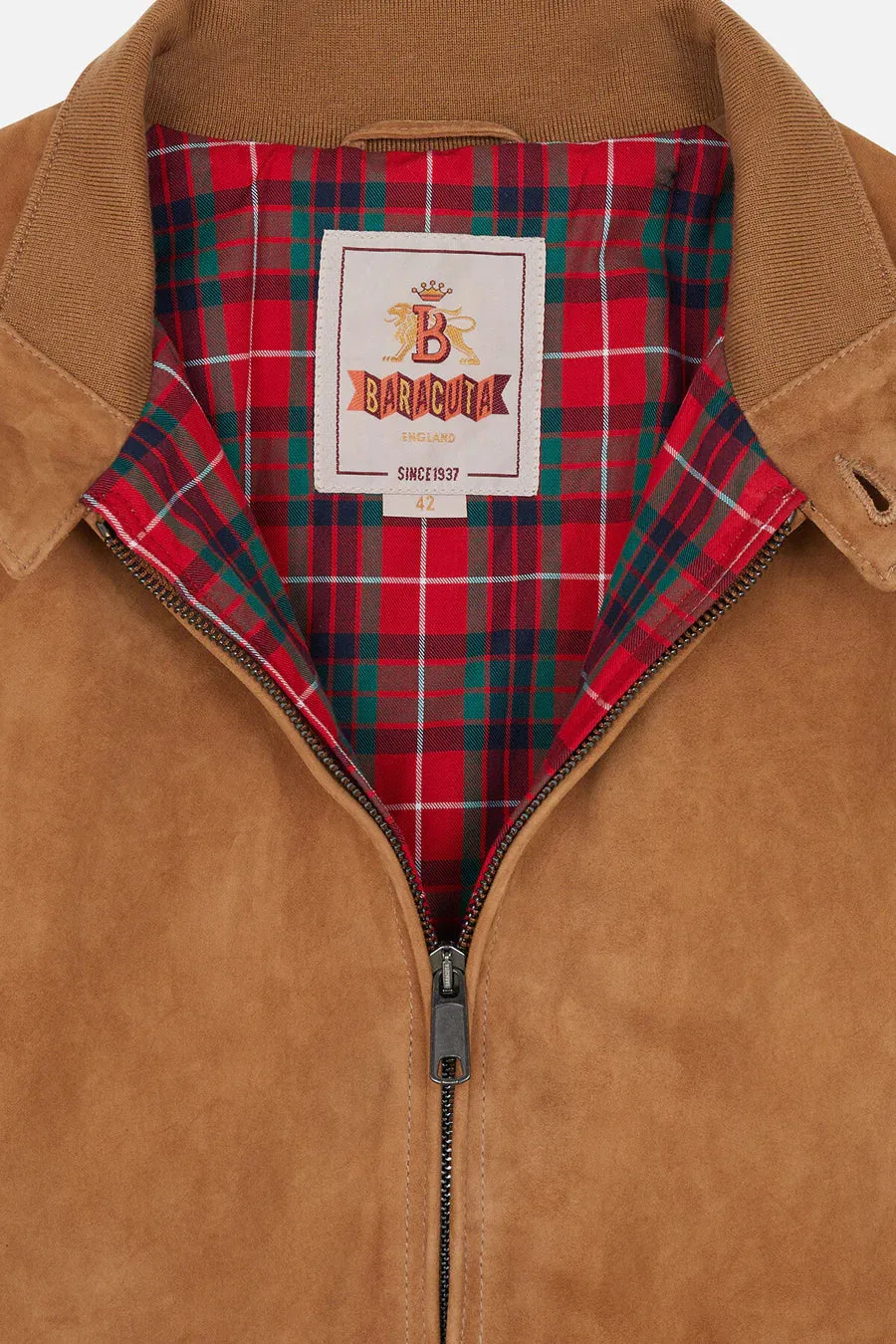 CHAQUETA HARRINGTON G9 SUEDE TOBACCO
