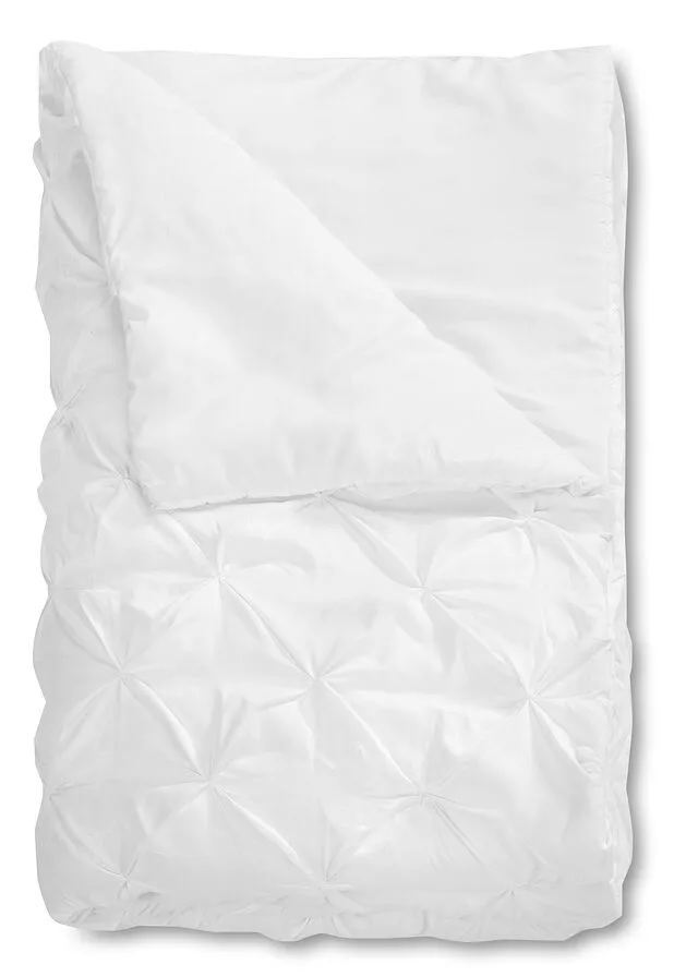Colcha con espirales Blanco