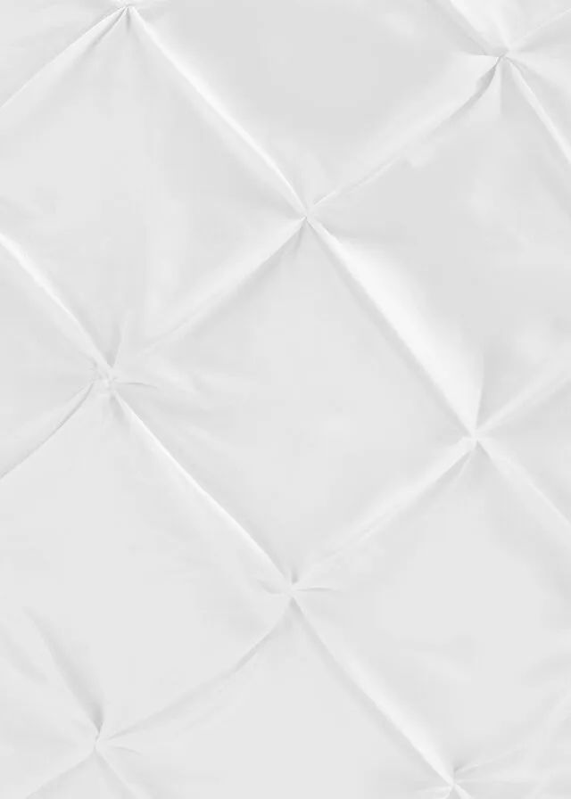 Colcha con espirales Blanco
