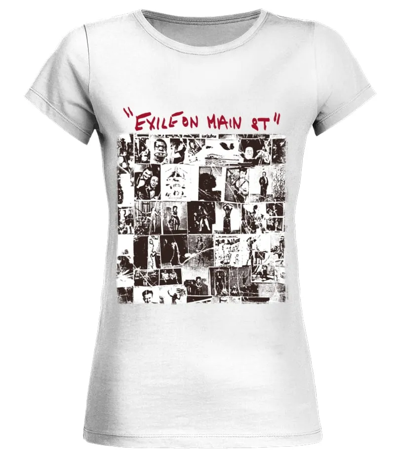 COVER054WT. THE ROLLING STONES, 'EXILE ON MAIN STREET' CAMISETA CUELLO REDONDO MUJER