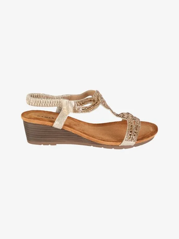 Dame Rose Sandalias joya mujer con cuña