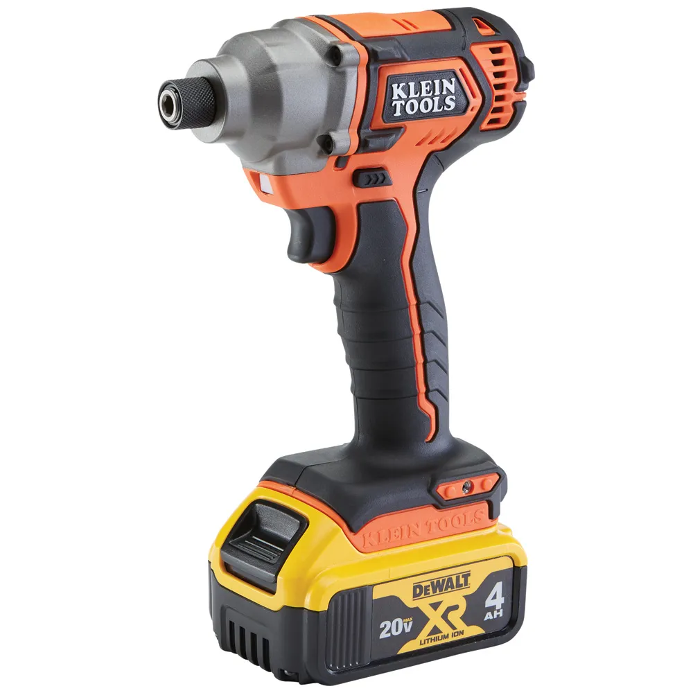 Desarmador de impacto compacto a baterías, desarmador hexagonal de 1/4'', (kit completo)