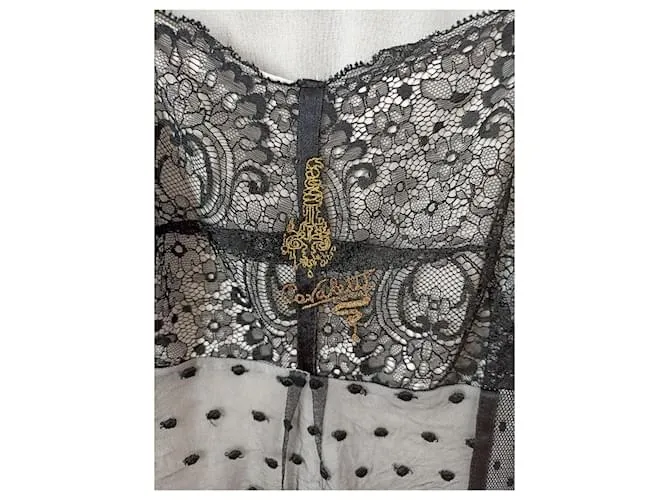 Elisa cavaletti Vestidos Negro Blanco 