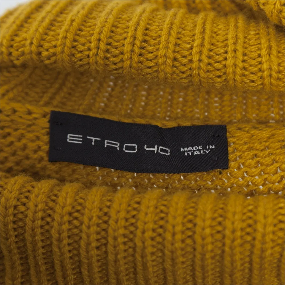 Etro Jersey Cuello Alto Amarillo T S