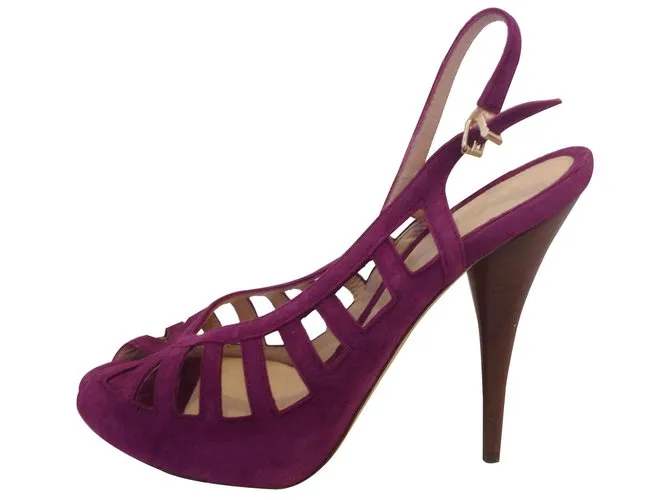 Fendi Tacones Púrpura 