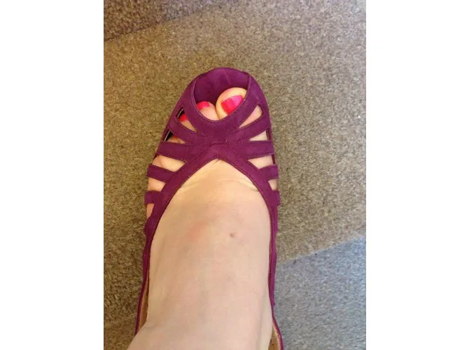 Fendi Tacones Púrpura 