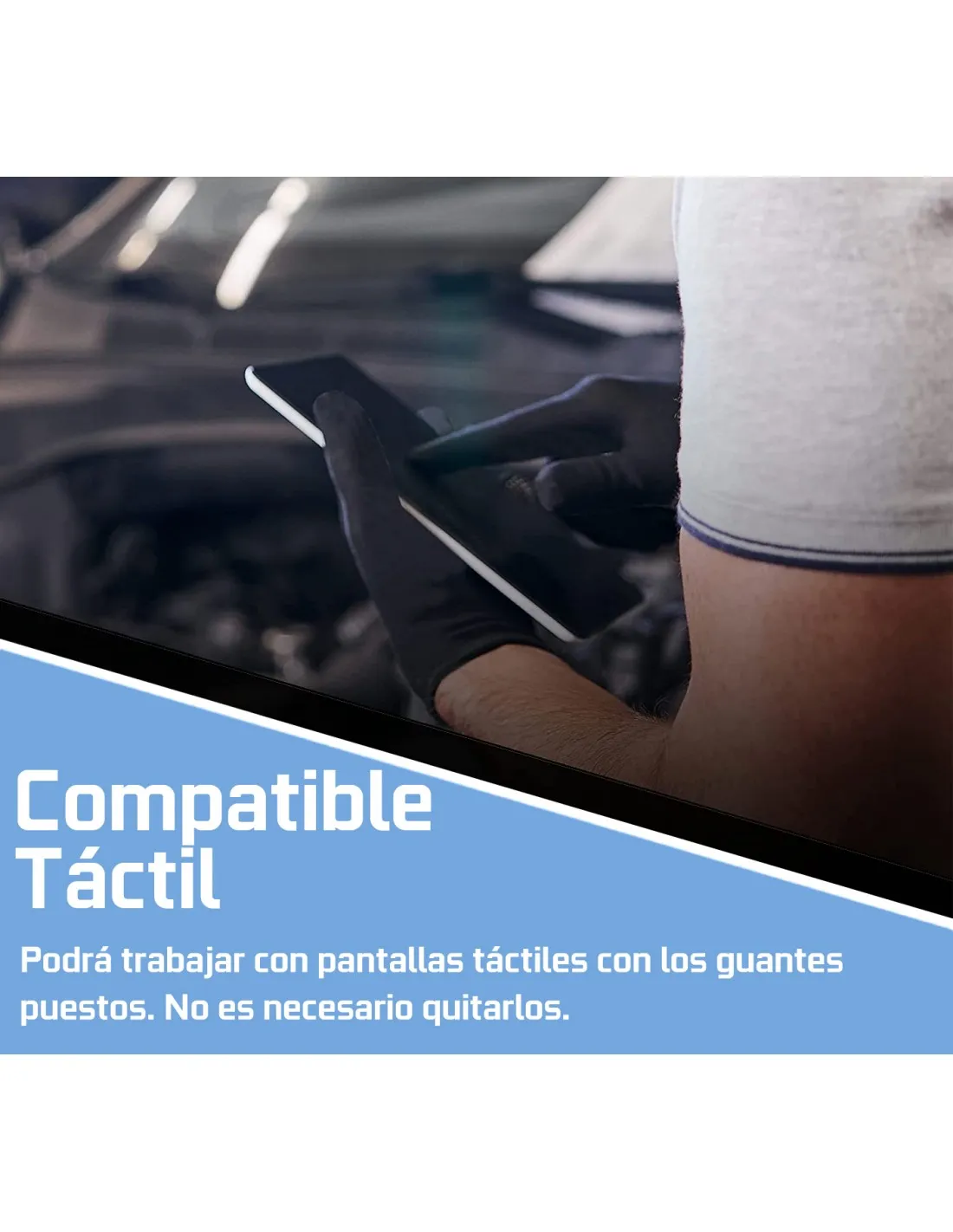 Guantes de Nitrilo DIAMANTADOS GRIP Super resistentes Reutilizables VERDE 8 micras / 9´9 gramos, pack de 50