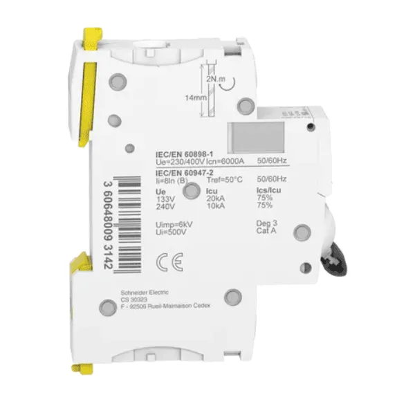 INTERRUPTOR AUTOMATICO MAGNETOTERMICO IC60N  1P  BLANCO 10 A