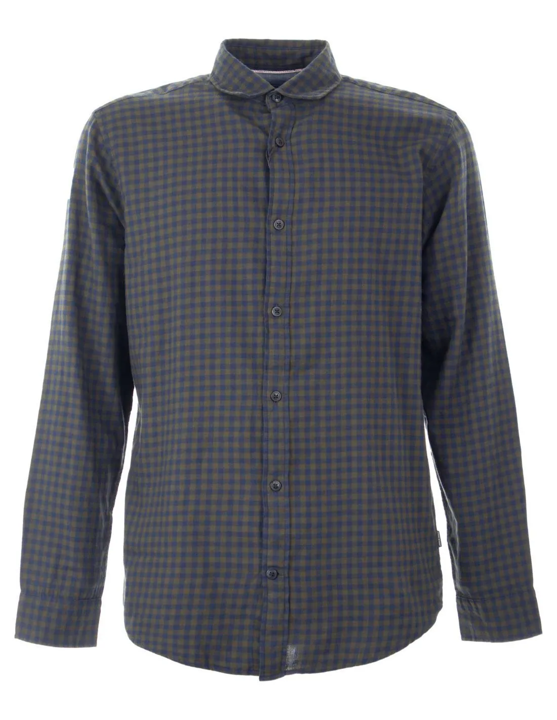JACK & JONES  CAMISA VERDE Y AZUL JJEGINGHAM HOMBRE