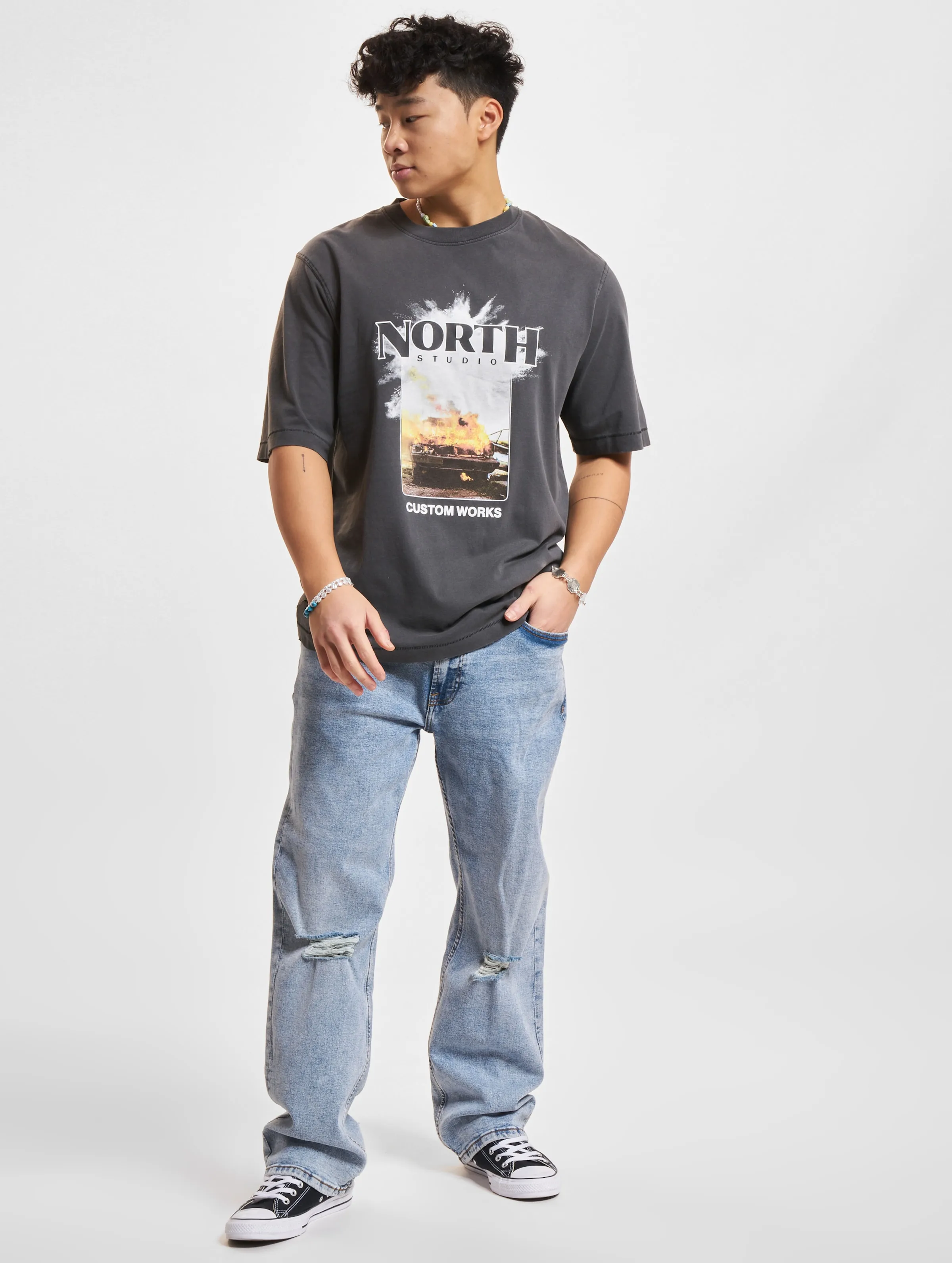 Jack & Jones Racer Photo Crew Neck