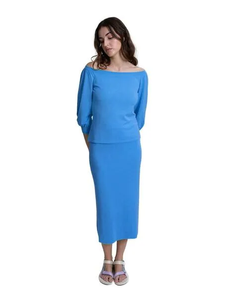 Jersey azul de alta calidad para mujer by Pisonero