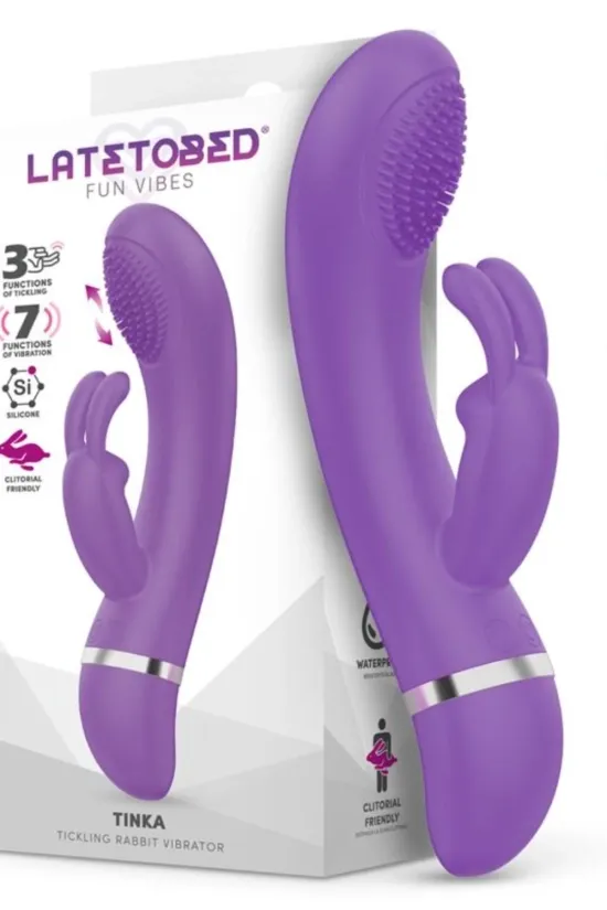 latetobed tinka vibrador con movimiento tickling